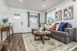 Cozy living area with stylish decor.