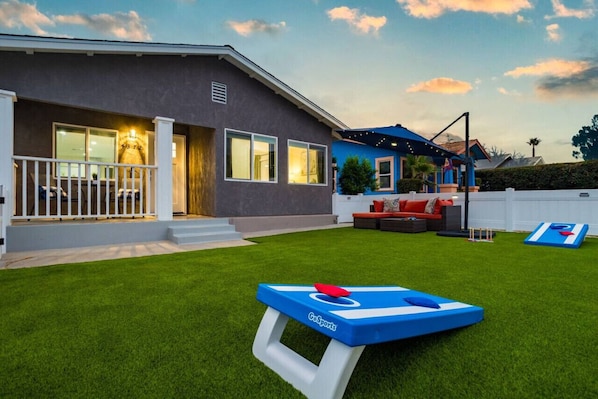 Ideal backyard for fun and relaxation.