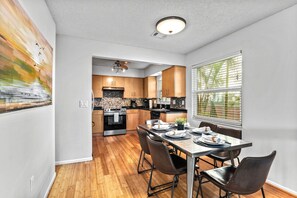 Driftwood  - You have plenty of space for a quick meal or several course feast.