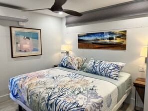 King bed with A/C