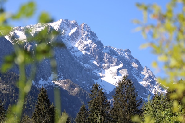 Orginalaussicht auf die Zugspitze
