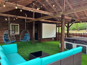 Projector for movie night!