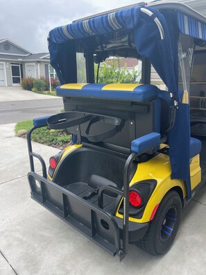 Golf Car - 2 for golf or chairs for Edna's or Paddock Square concerts.