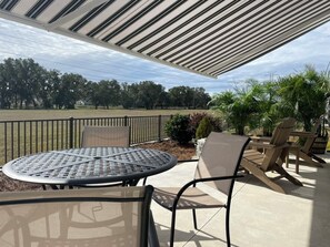 Rear Patio, outdoor dining/relaxing