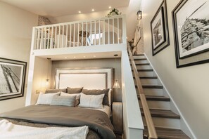 Rest in your king bed or relax in the loft.  It’s your choice.
