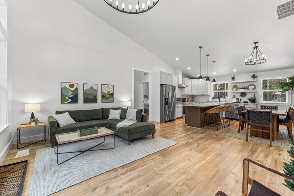 Open-concept living space