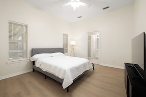 King Master Bedroom with Smart TV