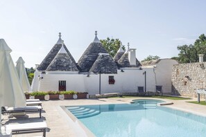 Activities, Amenities, Balcony / Terrace / Patio, Building Exterior, Garden, Pool, Spring, Summer