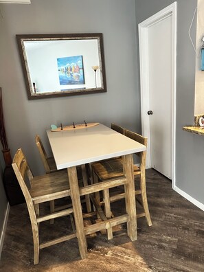 Dining area it’s four