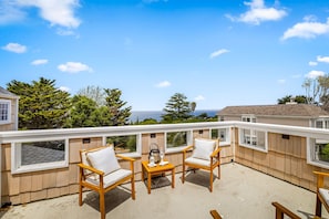Upstairs Deck with a Peek of the Monterey Bay