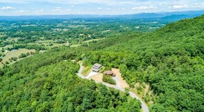 Aerial view of the property