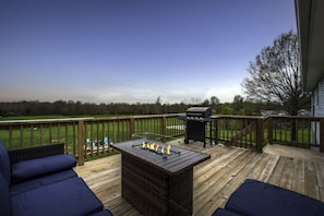 Enjoy the view from the back upper level deck.