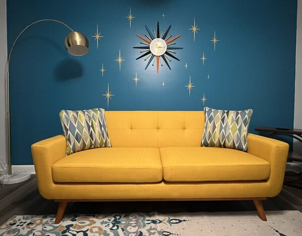 Lose track of time in the family room even though their is a clock