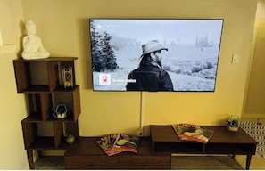 Large Smart TV in Living room