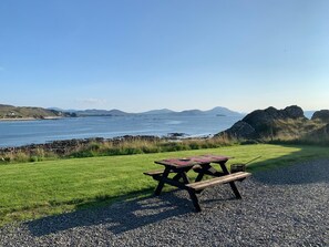 Picnic table in front garden