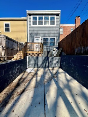Back of house and private packing space