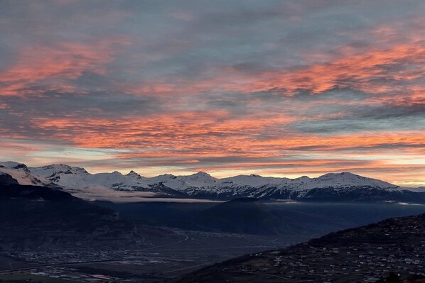 Udsigt fra feriebolig (vinter)	