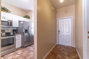 Private Entrance to the home with illuminated emergency exits