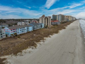 You can see our condo in the red box, top end unit on the ocean.