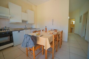 Kitchen and dining area