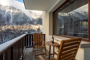South facing balcony from living room