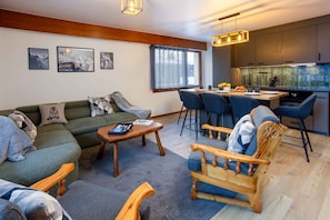 Open plan living, dining, kitchen