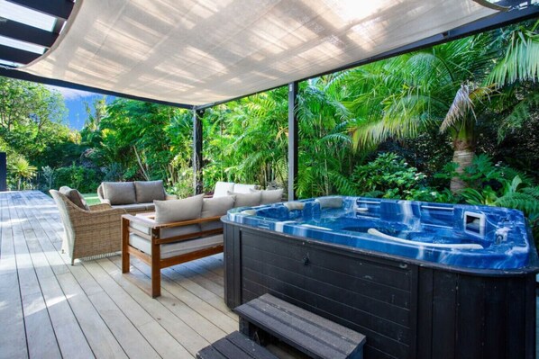 Having a spa pool is a great option to relax and bubble your way to resting.
