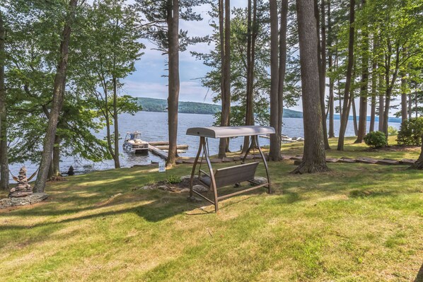 Dock is available for swimming and fishing only.  No boats.  No jet skis.