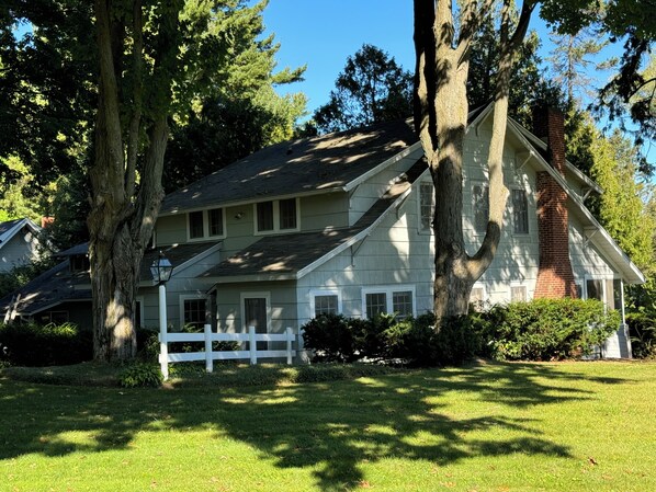 Main cottage front entrance and South side