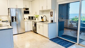 Spacious updated kitchen with all the cookware you need to make gourmet meals. 