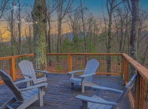 gorgeous seasonal views from large deck