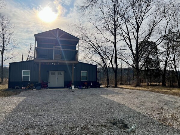 Spacious driveway to accommodate several vehicles