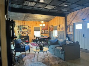 Cozy setting to watch tv