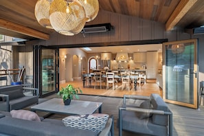 View from patio to inside