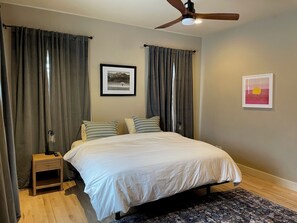Primary bedroom. Beds have remotes to raise up and down.