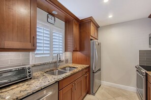 fully stocked modern kitchen