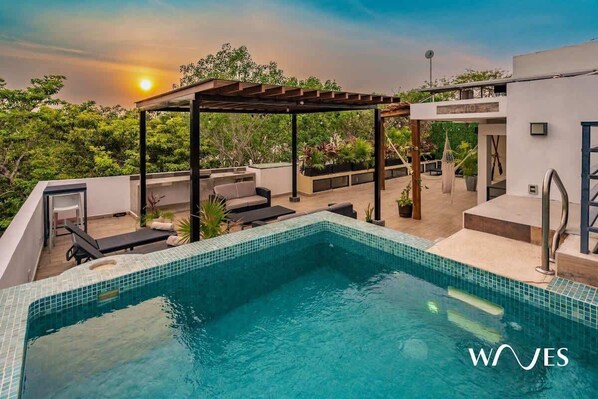 Piscina en terraza