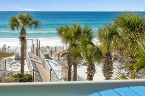 Balcony View of the Walkover to the Beach