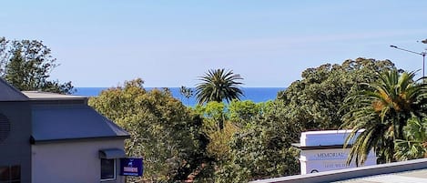 Subtle ocean views from a peaceful vantage point.