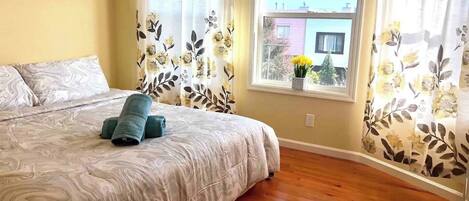 2nd largest bedroom that includes a King sized bed