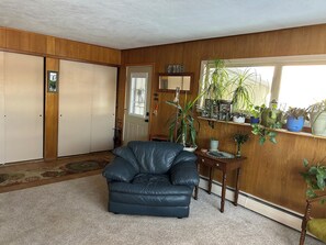 Front door into living room area