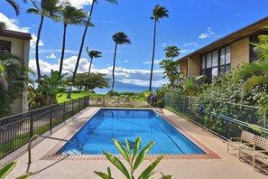 Enjoy a pool mere steps from the ocean