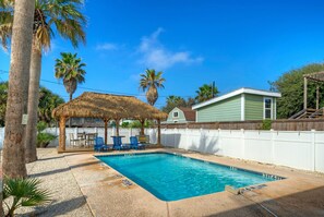 Private pool and cabana.