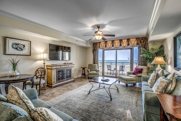 Enjoy breathtaking views from the living room!