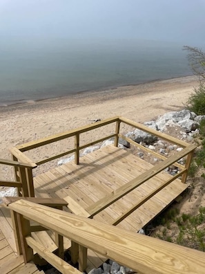 Viewing deck aside the stairs