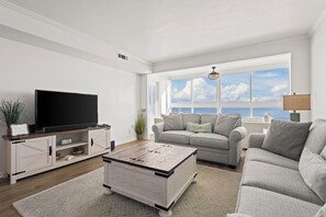 Edgewater West 72 Living area with gulf views