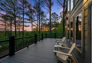 The upstairs deck offers beautiful sunsets!