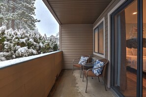 Cozy patio with seating