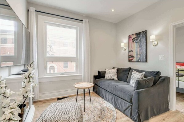 Living Room with Cable TV