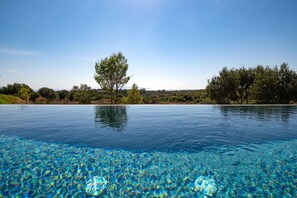 Serene pool and nature views from the pool